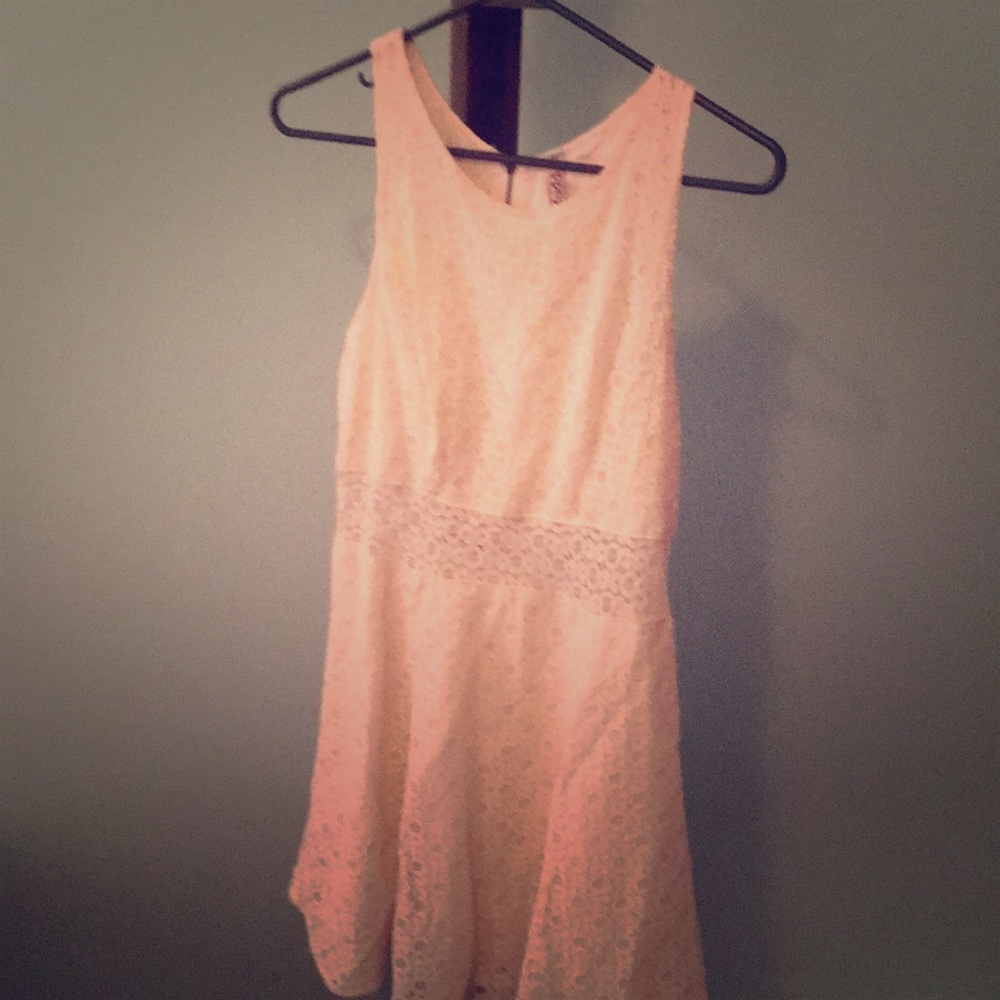 Cream lace dress